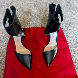 Tamara Mellon black cutout heels. Like new. Size 38. Gorgeous